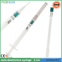 high quality disposable safety plastic syringe